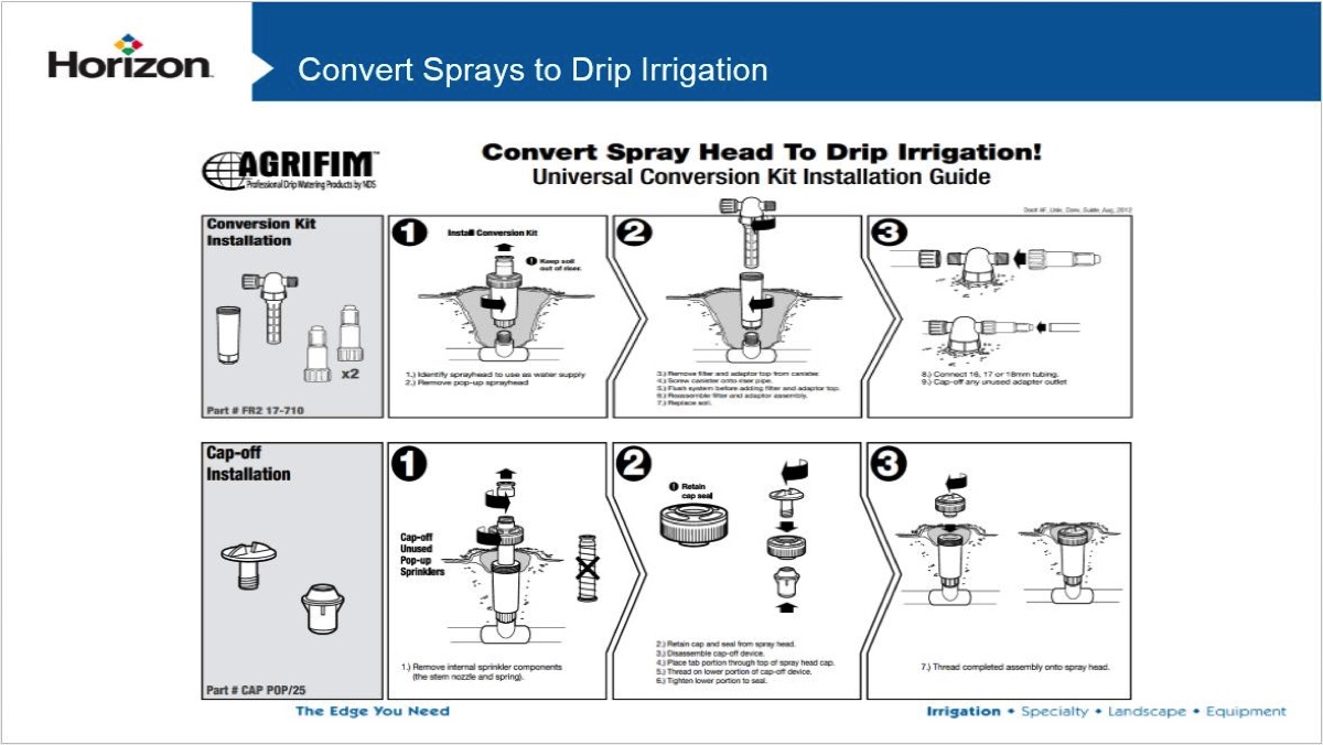 How To Convert A Spray Valve To Subsurface Drip Irrigation