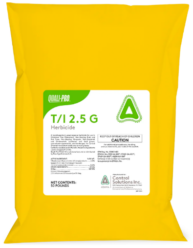 Image of a T/I 2.5G Preemergent Herbicide fertilizer bag