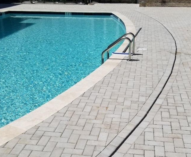 Edge of a pool