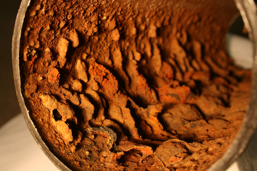 Inside Corroded Pipe