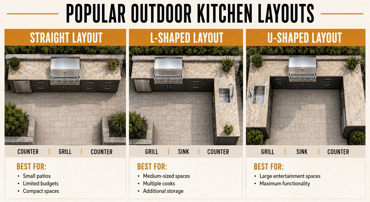 The Ultimate Outdoor Kitchen Planning Guide: Design Ideas, Layouts, and Must-Have Features