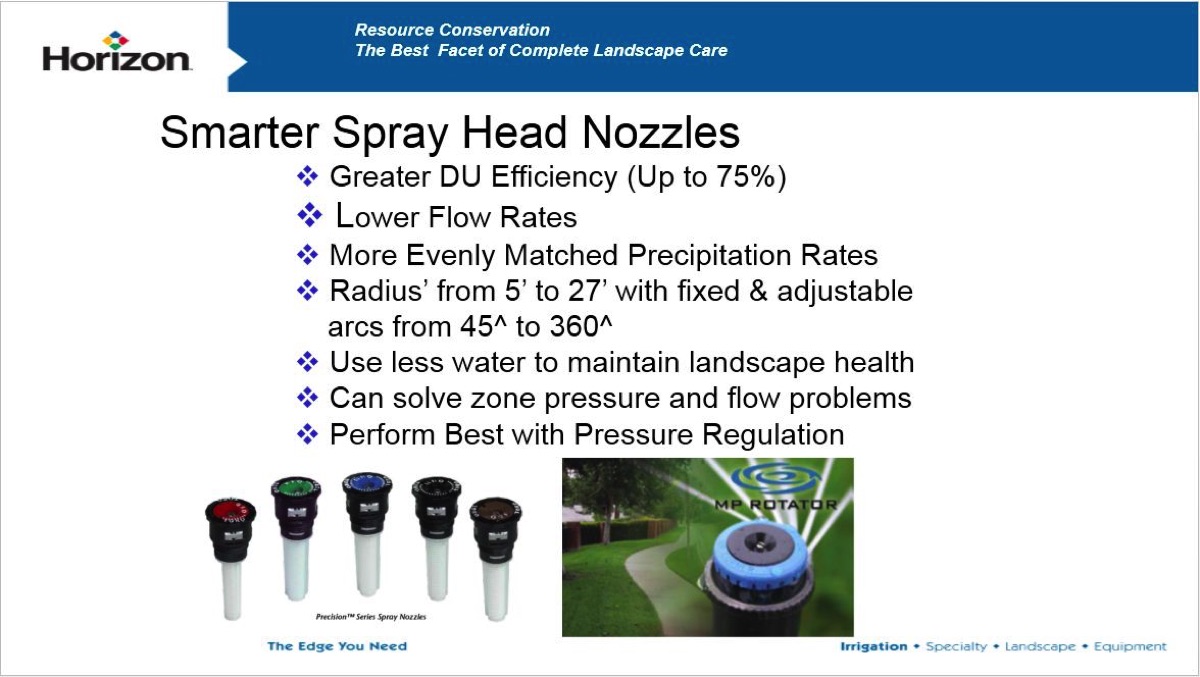 smarter spray head nozzles slide